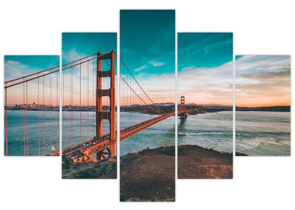 Obraz- Golden Gate, San Francisco (150x105 cm)