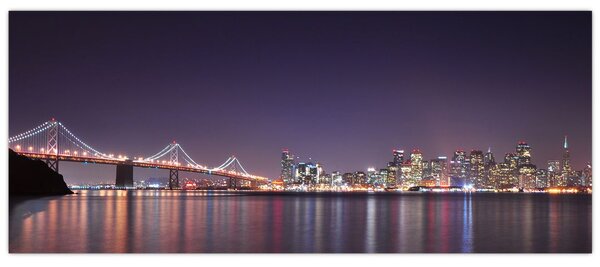 Obraz pohľadu na San Francisco, California (120x50 cm)