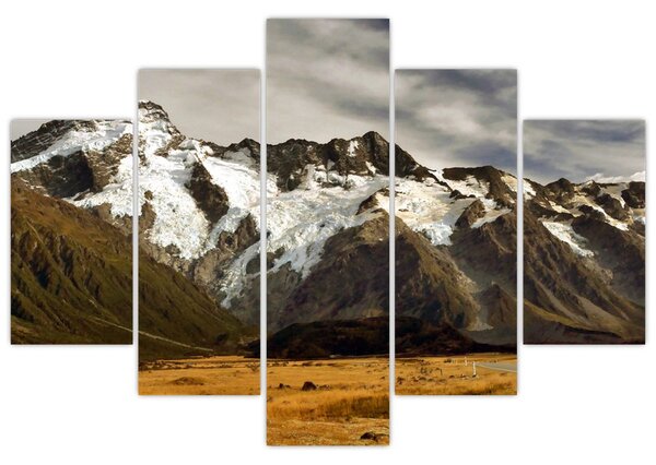 Obraz hory Sefton, Nový Zéland (150x105 cm)