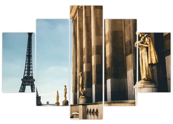 Obraz z Trocaderského námestia, Paríž (150x105 cm)