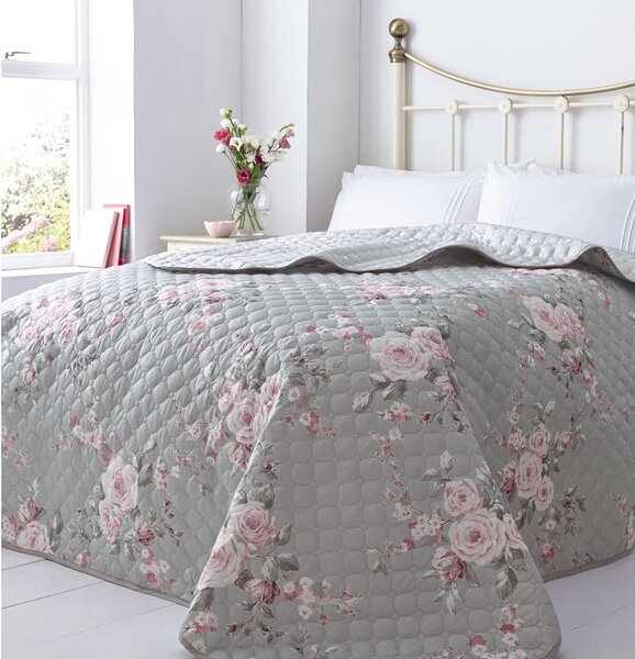Pléd na posteľ Catherine Lansfield Canterbury Rose, 240 × 260 cm