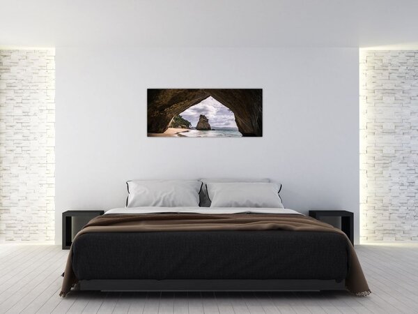 Obraz z jaskyne, Nový Zéland (120x50 cm)