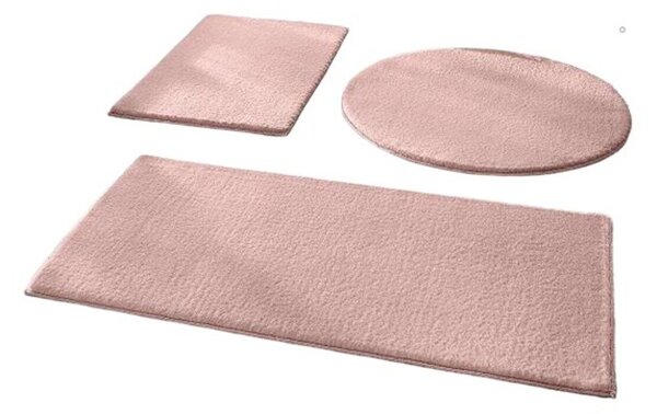 Ružové kúpeľňové predložky v súprave 3 ks 50x90 cm – Mila Home