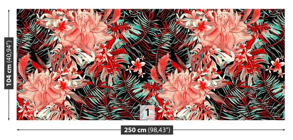 Fototapeta Vliesová Kvetinový vzor 250x104 cm