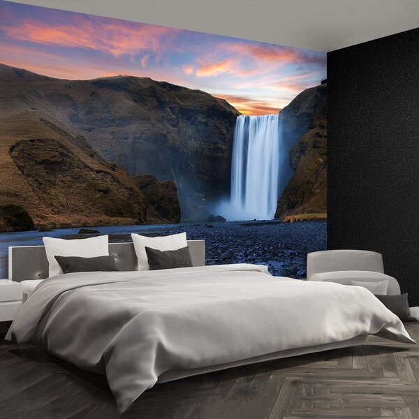 Fototapeta Vliesová Vodopád skógafoss 104x70 cm