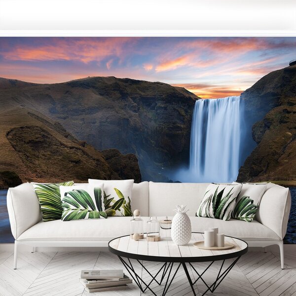 Fototapeta Vliesová Vodopád skógafoss 104x70 cm