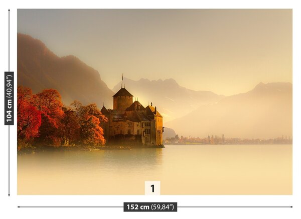 Fototapeta Vliesová Montreux hrad 152x104 cm