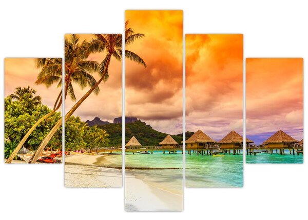 Obraz - Ostrov Bora Bora (150x105 cm)