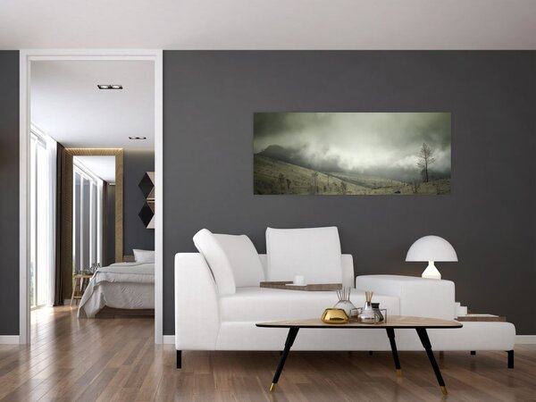 Obraz krajiny pred búrku (120x50 cm)