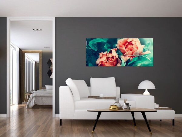 Obraz jarných kvetov (120x50 cm)