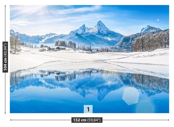 Fototapeta Vliesová Zimné alpy 152x104 cm