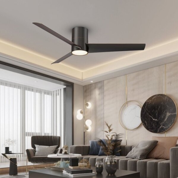 Immax NEO 07135-B-LED Stropný ventilátor FRESH 18W/230V Wi-Fi Tuya čierna +DO