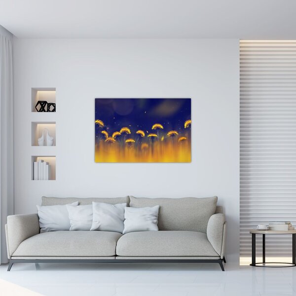 Obraz - Púpavy (90x60 cm)