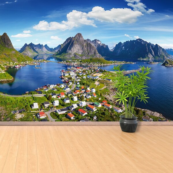 Fototapeta Vliesová Lofoten nórsko 250x104 cm