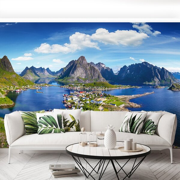 Fototapeta Vliesová Lofoten nórsko 250x104 cm