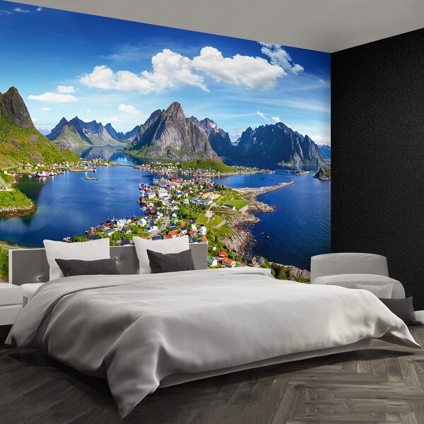 Fototapeta Vliesová Lofoten nórsko 250x104 cm