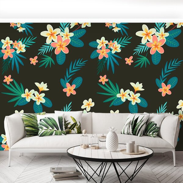Fototapeta Vliesová Tropické kvety 152x104 cm