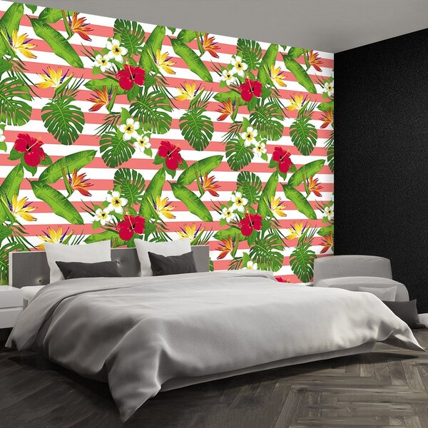 Fototapeta Vliesová Tropické kvety 104x70 cm