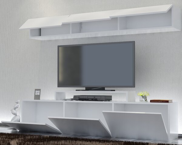 ASIR TV stolík LINE biely