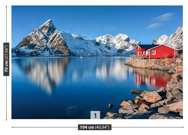 Fototapeta Vliesová Lofoten nórsko 104x70 cm