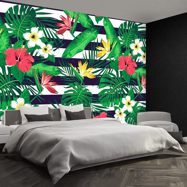 Fototapeta Vliesová Tropické kvety 152x104 cm