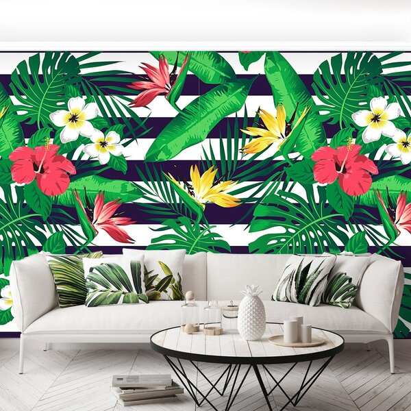 Fototapeta Vliesová Tropické kvety 152x104 cm