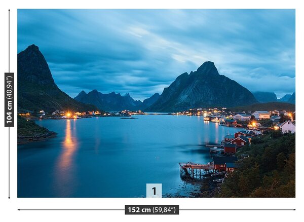 Fototapeta Vliesová Lofoten ostrovy 152x104 cm