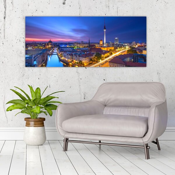 Obraz - Modré nebo nad Berlínom (120x50 cm)
