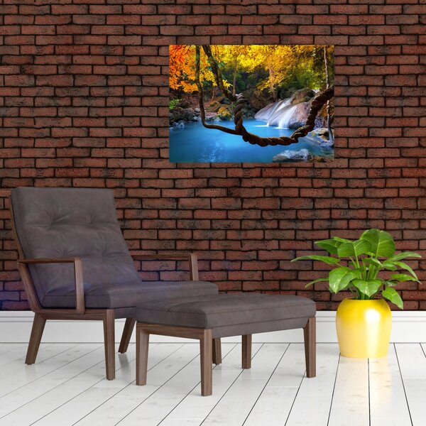 Obraz - Vodopády v Ázii (70x50 cm)