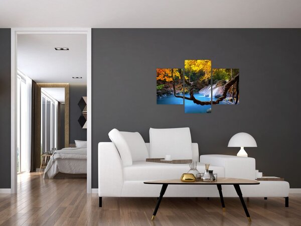 Obraz - Vodopády v Ázii (90x60 cm)