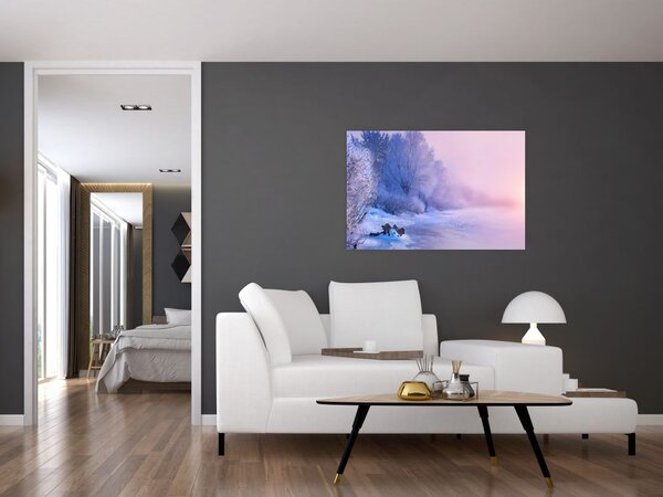 Obraz - Zamrznutá rieka (90x60 cm)