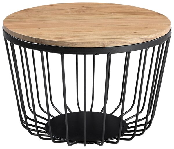KONFERENČNÝ STOLÍK, prírodná farba, drevo, kov, 50/50/35 cm Carryhome - Stolíky do obývačky, Online Only