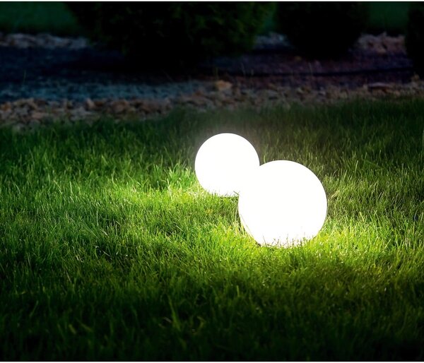 LED solárne vonkajšie svietidlo (výška 17 cm) Melo – Reality