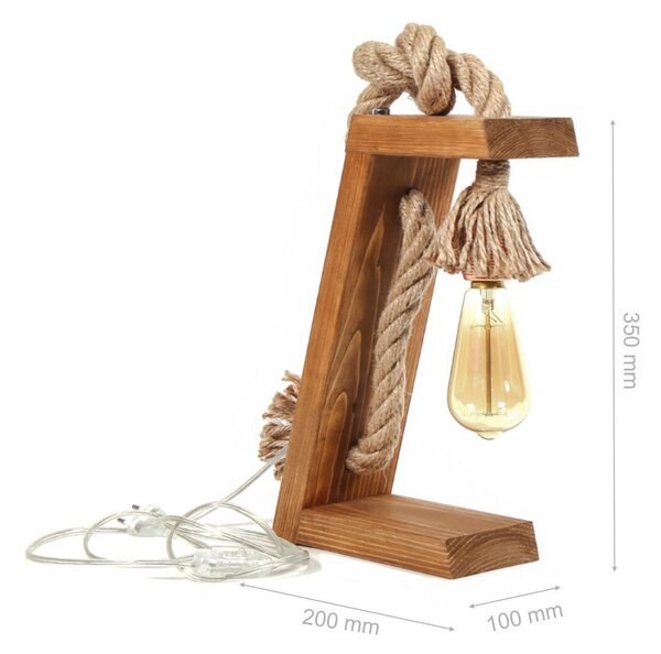 ASIR Stolná lampa KN13 hnedozlatá