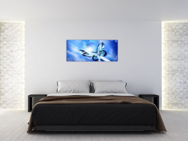 Obraz - Motýľ, symbol nádeje (120x50 cm)