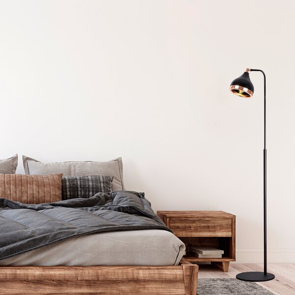 ASIR Stojacia lampa YILDO - NT - 146 čierna meď