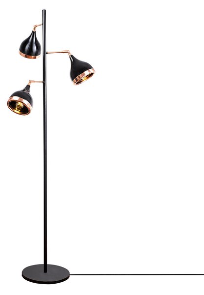ASIR Stojacia lampa YILDO - 7021 čierna meď