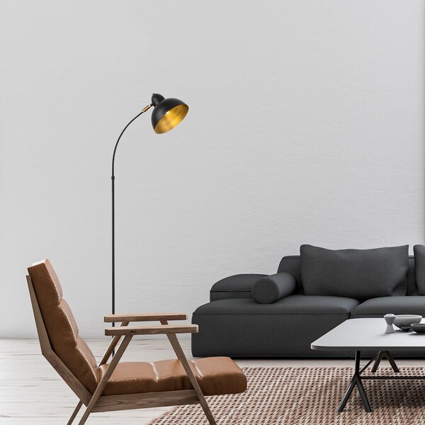 ASIR Stojacia lampa VARZAN - 10855 čierna