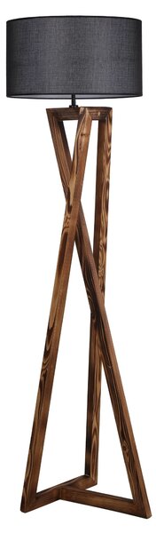 ASIR Stojacia lampa MACKA hnedá čierna
