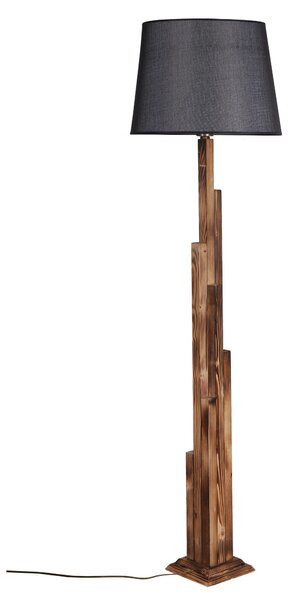 ASIR Stojacia lampa KULE hnedá čierna