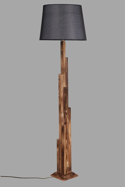 ASIR Stojacia lampa KULE hnedá čierna