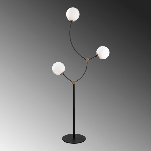 ASIR Stojacia lampa KROMOZOM - 4001 čierna biela