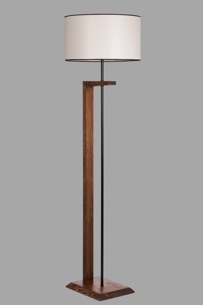 ASIR Stojacia lampa MENEKSE orechová krémová