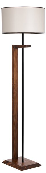 ASIR Stojacia lampa MENEKSE orechová krémová