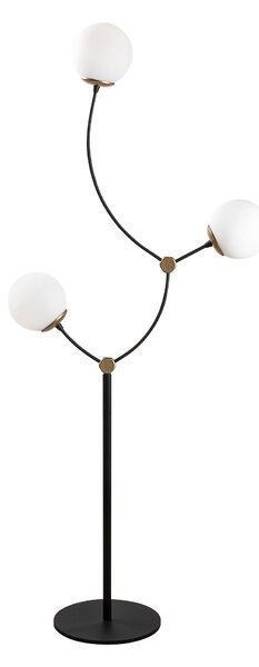 ASIR Stojacia lampa KROMOZOM - 4001 čierna biela
