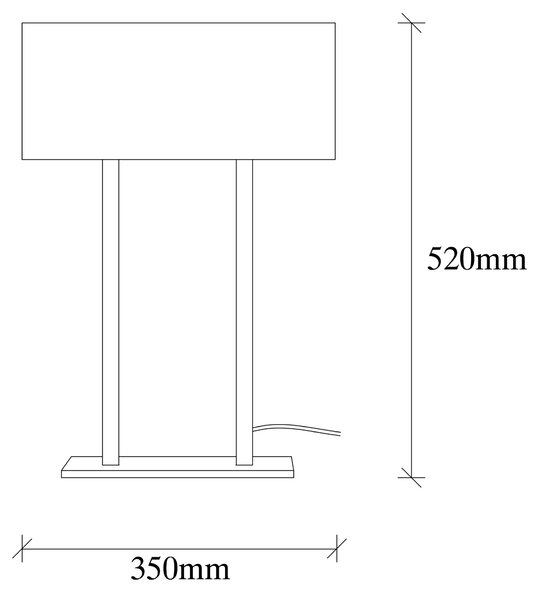 ASIR Stolná lampa SALIHINI - MR-616 biela čierna