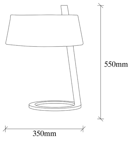 ASIR Stolná lampa SALIHINI - MR-624 biela čierna