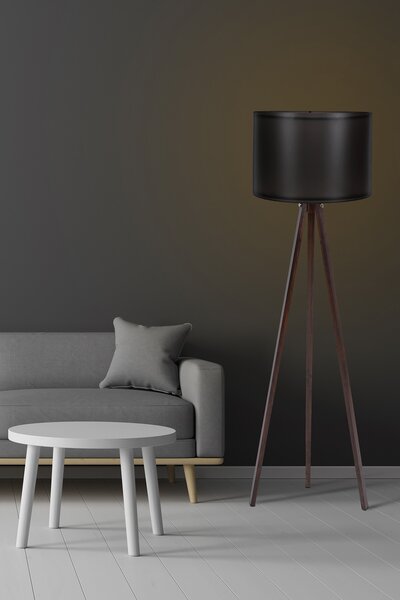 ASIR Stojacia lampa 104 čierny orech
