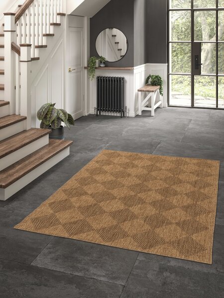 Balta, Kusový koberec Jack 28811-077 - na von aj na doma, 80x150, hnedá, chodba / predsieň