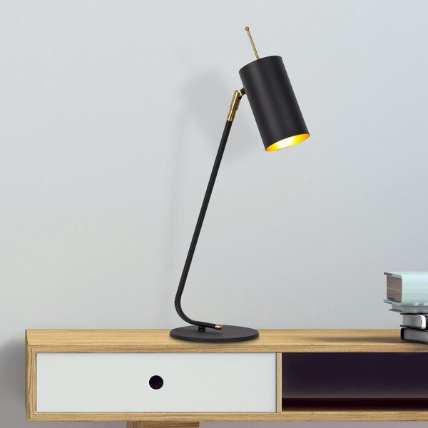 ASIR Stolná lampa SIVANI - MR-611 čierna zlatá